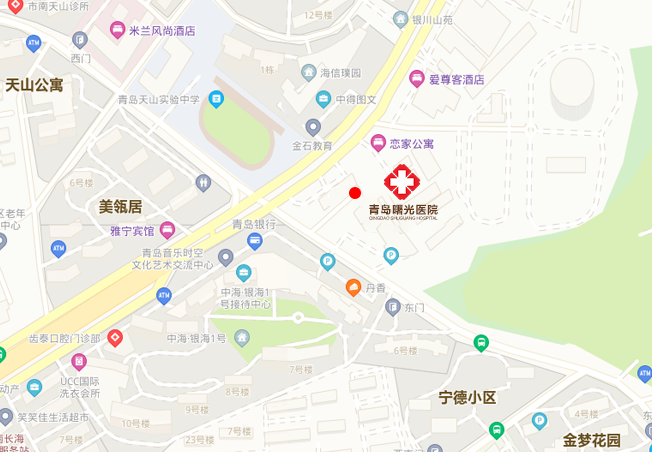 青岛市南曙光医院地图